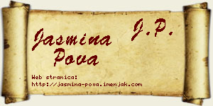 Jasmina Pova vizit kartica